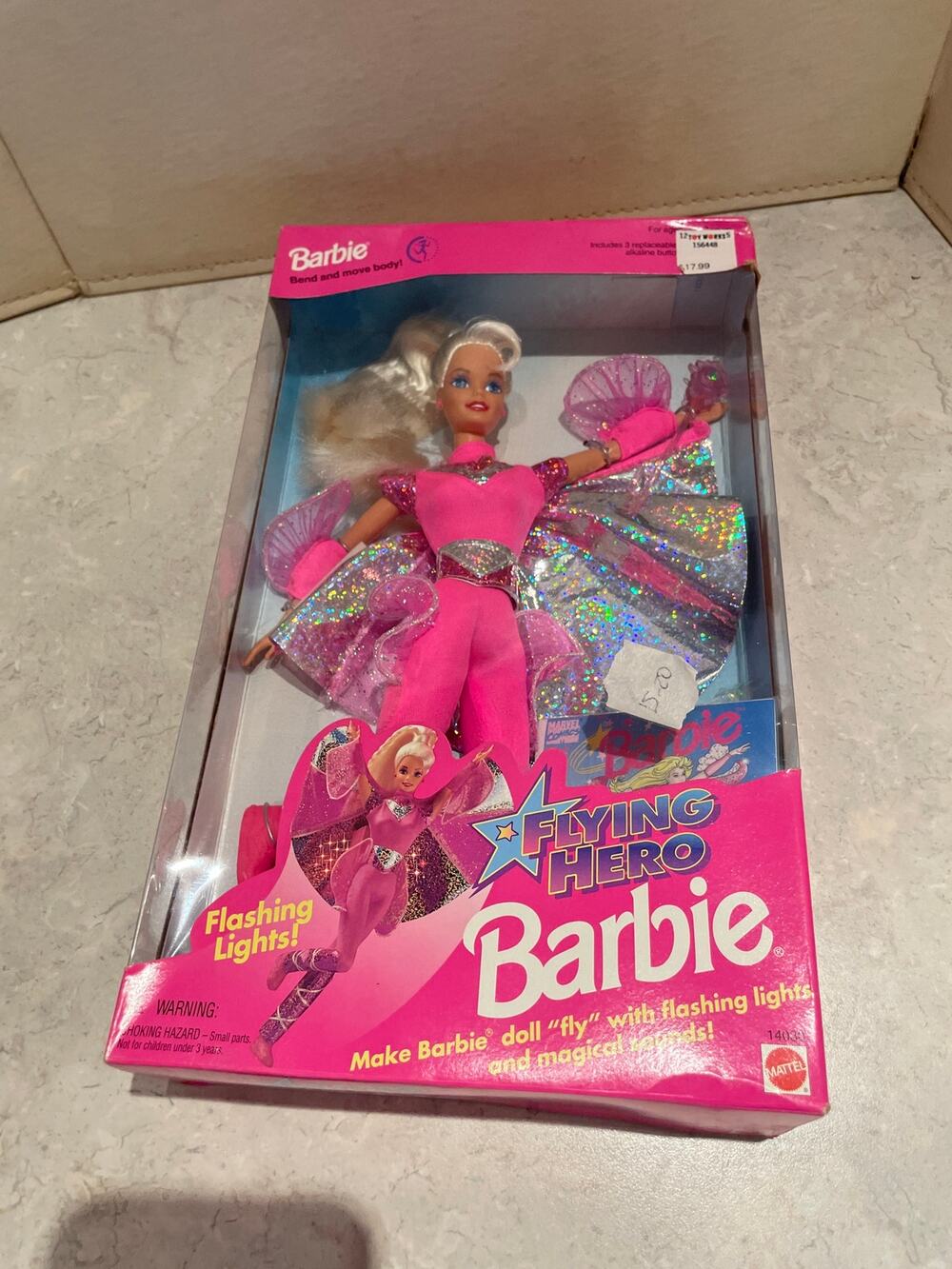 Vintage Barbie Flying Hero NOS